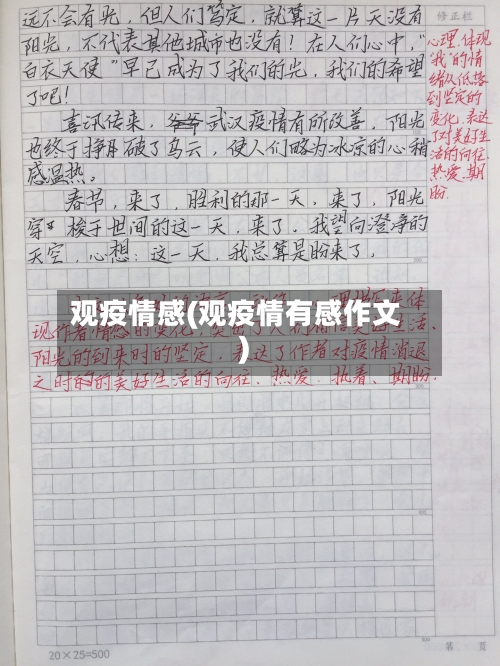 观疫情感(观疫情有感作文)