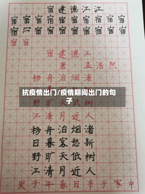 抗疫情出门/疫情期间出门的句子