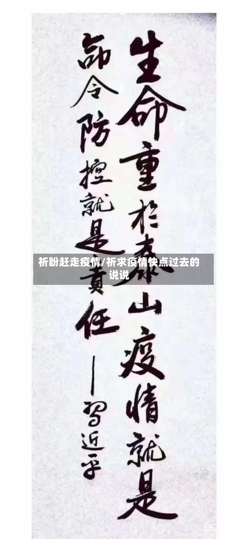 祈盼赶走疫情/祈求疫情快点过去的说说